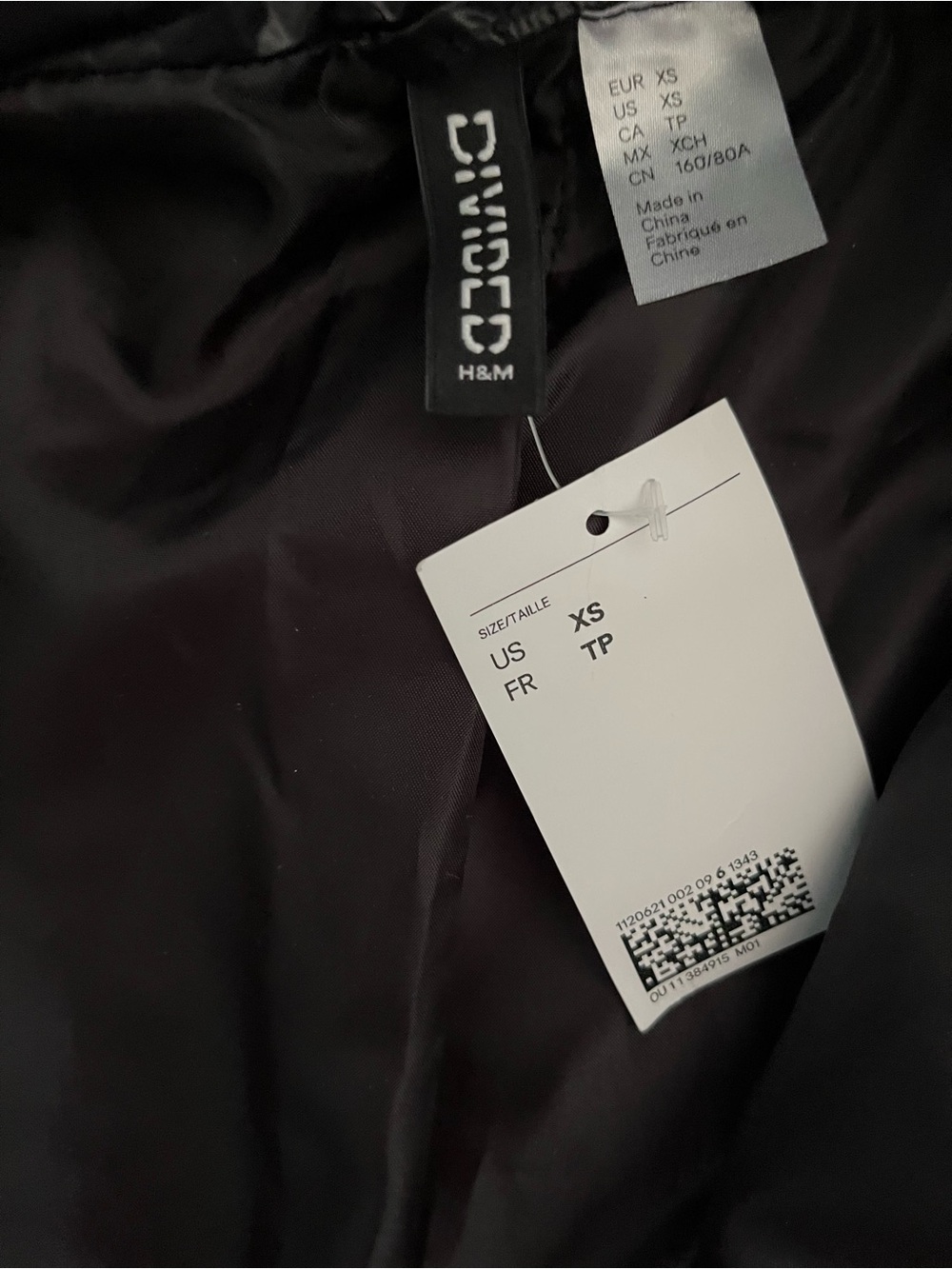H&M Water-Repellent Quilted Snow Suit Black NEW - Picture 13 of 13